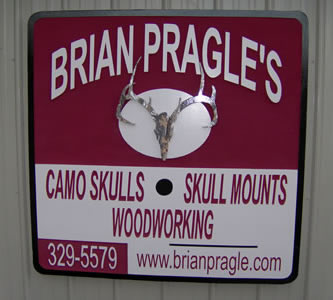Brian Pragle's Showroom sign
